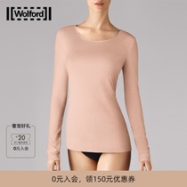 Wolford Walford Pure Spring and Autumn Modal Long Sleeve Crewneck Slim Bottom T-shirt Top 59782