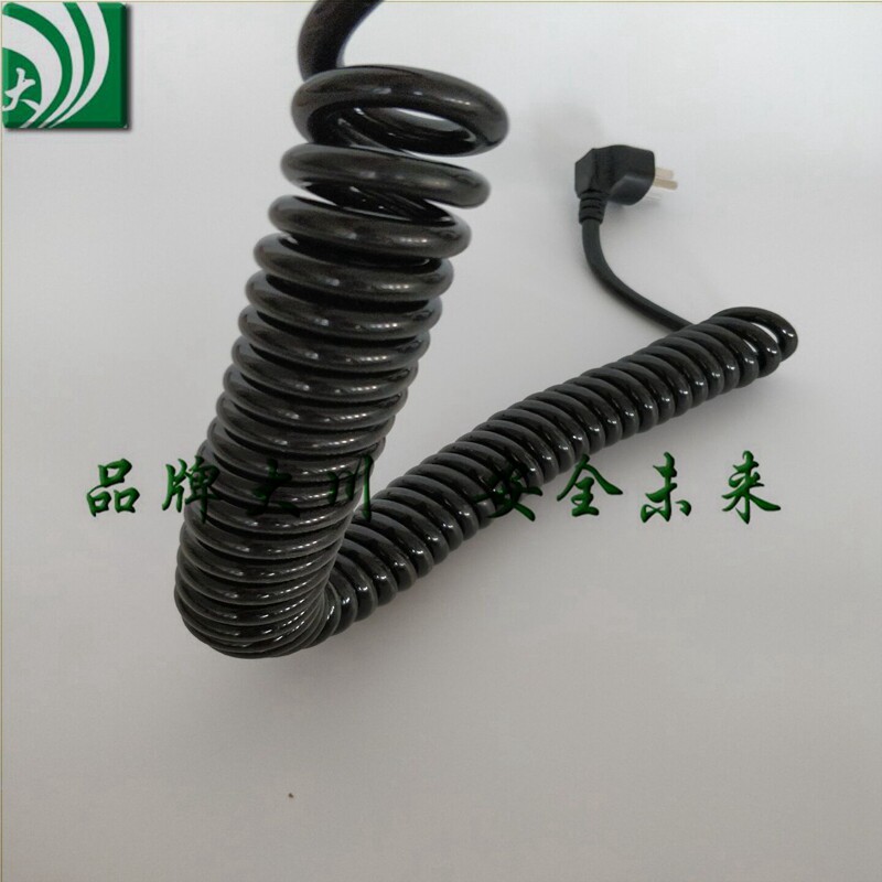 2000W plug spring wire stretch 6 m black white spring wire plug national scale