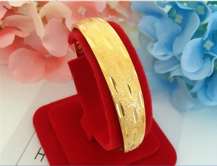 Vòng tay mẹ rộng 12 mm Đồng xu châu Âu để tạo ra một cô dâu cưới rồng và phượng hoàng giả vàng nữ giả vàng - Vòng đeo tay Cuff vòng vàng 18k