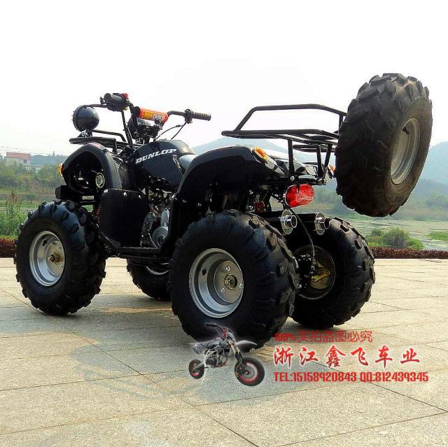 Sửa đổi đôi lưới ánh sáng 125CC xe máy bốn bánh 8 inch lốp chân không đôi hàng xe máy ATV off-road xe cào cào mini 125cc