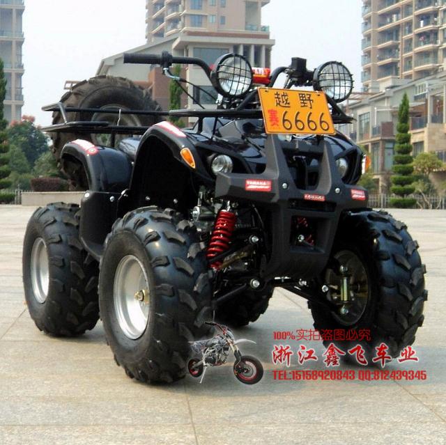 Modified twin mesh lights 125CC quad wheel motorcycle 8 inch vacuum tire double row beach car cross-country motorcycle