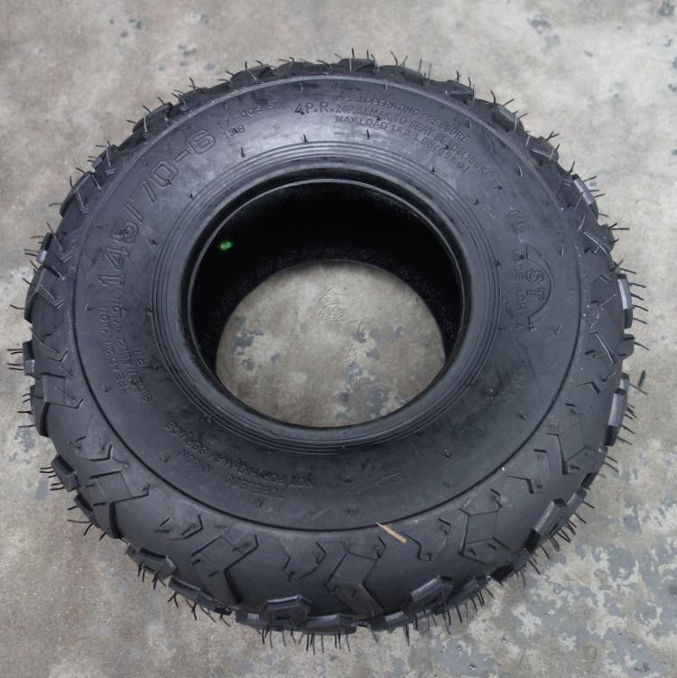 Phụ kiện xe ba bánh bốn bánh karting ATV xe máy 145 70-6 inch bánh xe chân không off-road lốp xe máy exciter 135