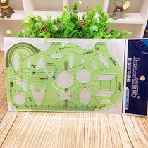 Middle School Math Template Drawing Elephant Ruler Geometric Multifunctional Ruler Education Outline Student Ruler