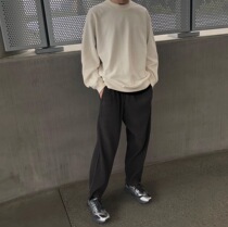 Sanmai Pleated Pants 19 New Mens and Womens Shen Pants Striped Loose Straight Rag Casual Pants JF150