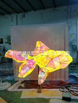 Dazzling Fish Lantern Festival Wedding Celebration Fish Decoration Nets Red Fish Restaurant Hanging Accessories Lantern Fish Carp Flower Lanterns for Spring Festival Autumn Fish