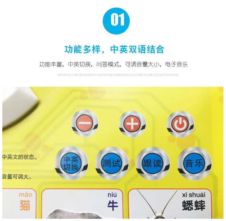 Một bộ đầy đủ các biểu đồ âm thanh tường, giọng hát, trẻ nhỏ, bính âm, giáo dục sớm, giác ngộ, em bé, giọng nói nhận thức, hình ảnh, đồ chơi thẻ biết chữ - Đồ chơi giáo dục sớm / robot đồ chơi giành cho bé