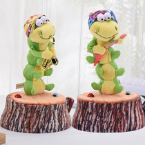 Baby Net Red Caterpill Electric Toys Blowing Saxophone Caterpills Will Sweep Caterpills Can Sing