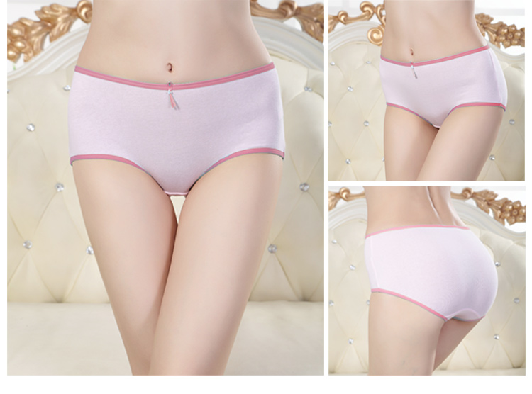 Đồ lót của phụ nữ Aisha, cotton, eo, hông, kẹo, màu, không dấu vết, hộp quà tặng bằng cotton quần xì nữ