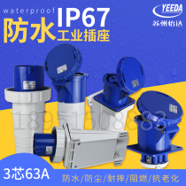 Suzhou Yida waterproof aviation explosion-proof connector exposed and concealed industrial plug socket 3-pin 63A