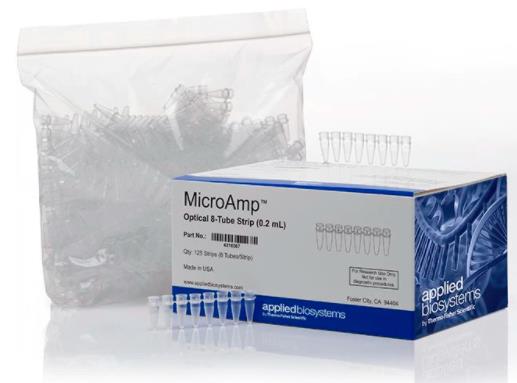 ABI MicroAmp 光学 8 联排管，0.2 mL 4316567