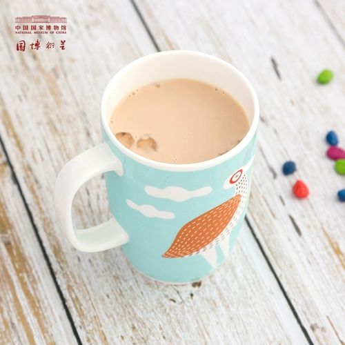 Китайский креативный керамический музей, мультяшная кофейная чайная чашка для домашнего использования для влюбленных
