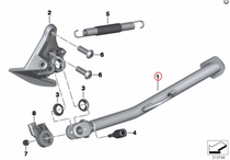 F800GS side support for short original plant accessories