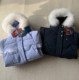 Xiaotongjia-25Th Winter New Collection Girls' Hooded Thickened Warm down Jacket 90% White Duck down with Real Fox Fur Collar