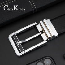 Chrri kiwen belt mens head layer cowhide youth casual pin buckle belt mens leather business belt tide tide