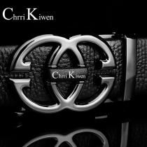 Chrri Kiwen belt mens leather automatic buckle business Korean version Joker belt young and middle-aged cowhide belt