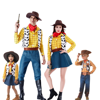 taobao agent Halloween clothing American movie toy Story Hudi Woody Cuiji Jessie stage service parent -child set