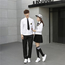 Japan-Japan Class School Uniforms Short Dress Suit Men And Women Shirts Suit Students Uniforms College Wind JK Performance Photography