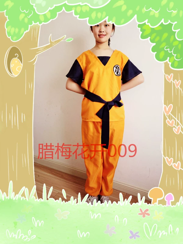 Dragon Ball cosplay Sun Wukong Quần áo Rùa cổ tích dòng chảy thực hành Đi cơm COS quần áo biểu diễn quần áo Wuzi từ - Cosplay