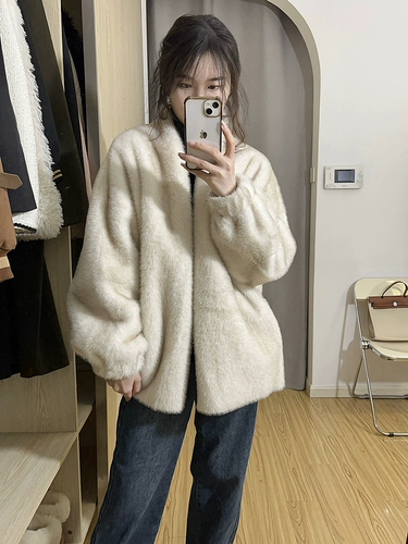 2025 Новый меховой слой для норки для женского зимнего шрамового меха для похудения.