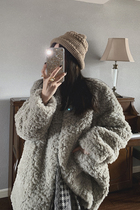 Anti-season lamb fur Grass Women Coat Winter 2021 Fashion New Loose Imitation Rabbit Fur Young BIG CLOTHES CLEAR