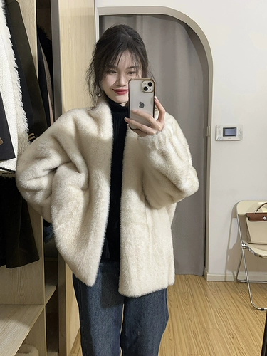 2025 Новый меховой слой для норки для женского зимнего шрамового меха для похудения.