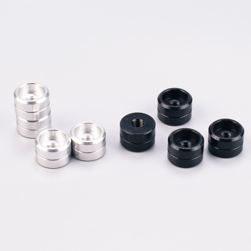 Mini Guts Power Amplifier Aluminum Foot Rest Machine Foot Decoder Sound Speaker Computer Case Foot Nail Diameter 15mm 