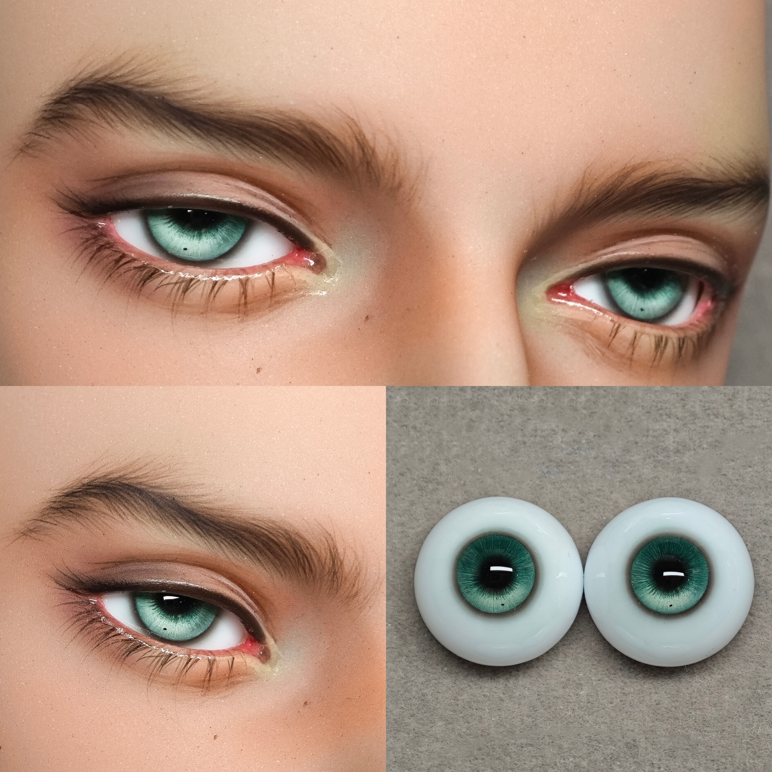 [Available] Collection: Realistic BJD Resin Eyes 12 14 16 18mm, Plaster Eyes, BJD Eyeballs Product view