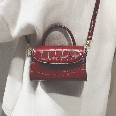 Tide bag girl 2023 new rabble bag Han edition of a small square package trend fashion leather single shoulder bag bag