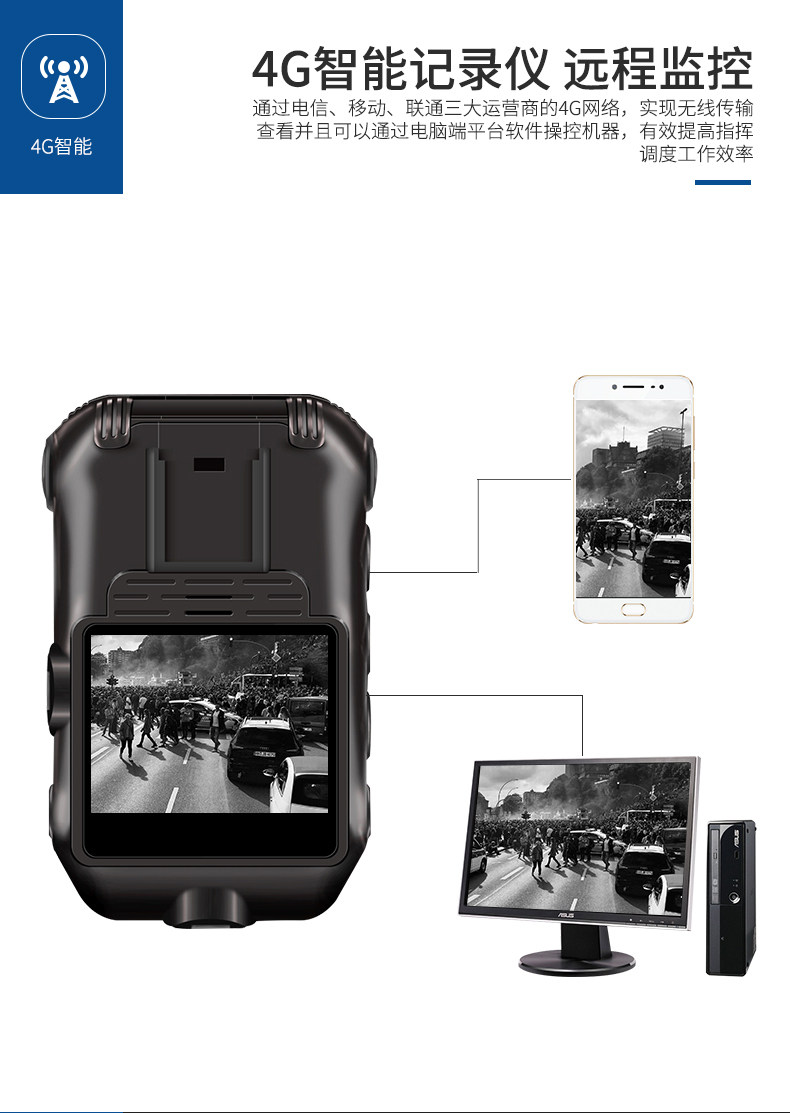 执法1号G4执法记录仪GPS定位4G实时WIFI远程传输现场执法记录仪 执法1号G4执法记录仪GPS定位4G实时WIFI远程传输现场执法记录仪