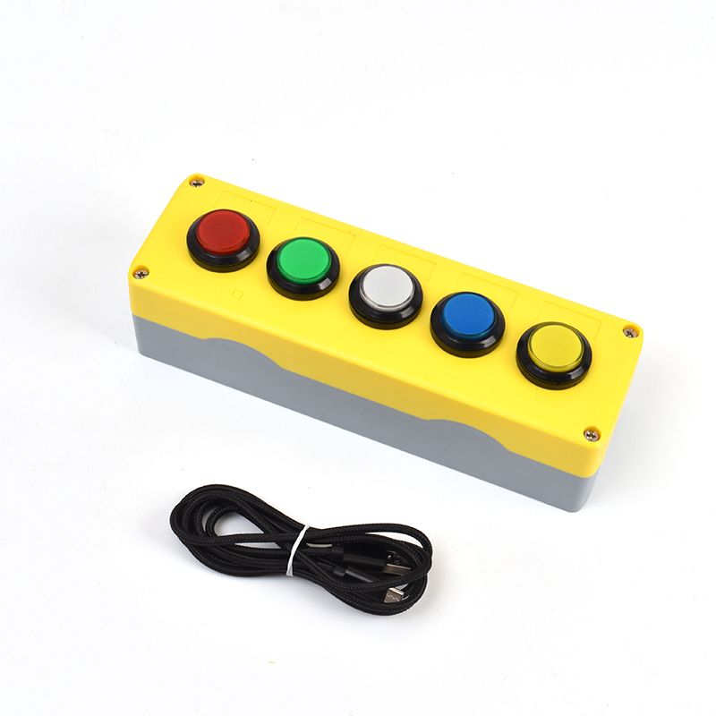 Full Keyboard Function USB Button Key Industrial Control Cnc Simulated Enter Key Computer Lottery Lottery Drawing Answering Button
