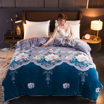 Quilt cover single piece Winter thick milk velvet dormitory single 1 51 8m bed coral velvet double 200*230 quilt cover