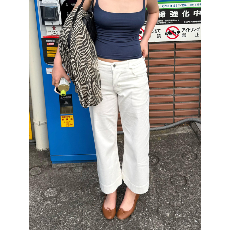 Plus-Size American Retro White Flared Denim Cropped Pants for Women, New Summer Low-Waist Straight-Leg Casual Wide-Leg Pants Plus-Size American Retro White Flared Denim Cropped Pants for Women, New Summer Low-Waist Straight-Leg Casual Wide-Leg Pants