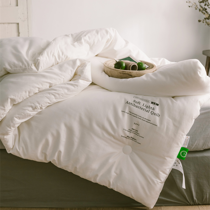 Full Cotton Spring autumn quilted by winter quilt Students Dormitory Single Autumn Winter Quilt Core Pure Color Simple single Double summer quilt by Spring and Autumn Quilt