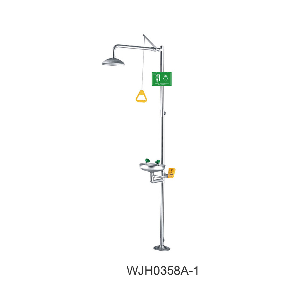 WJH0358A-1 Runwanda 304 stainless steel emergency flush eyewasher composite eye washer