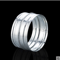 Zinc plated pipe channel Direct head white sheet Tin feeder head smoke pipe swivel diameter joint diameter inner direct head wind pipe extension