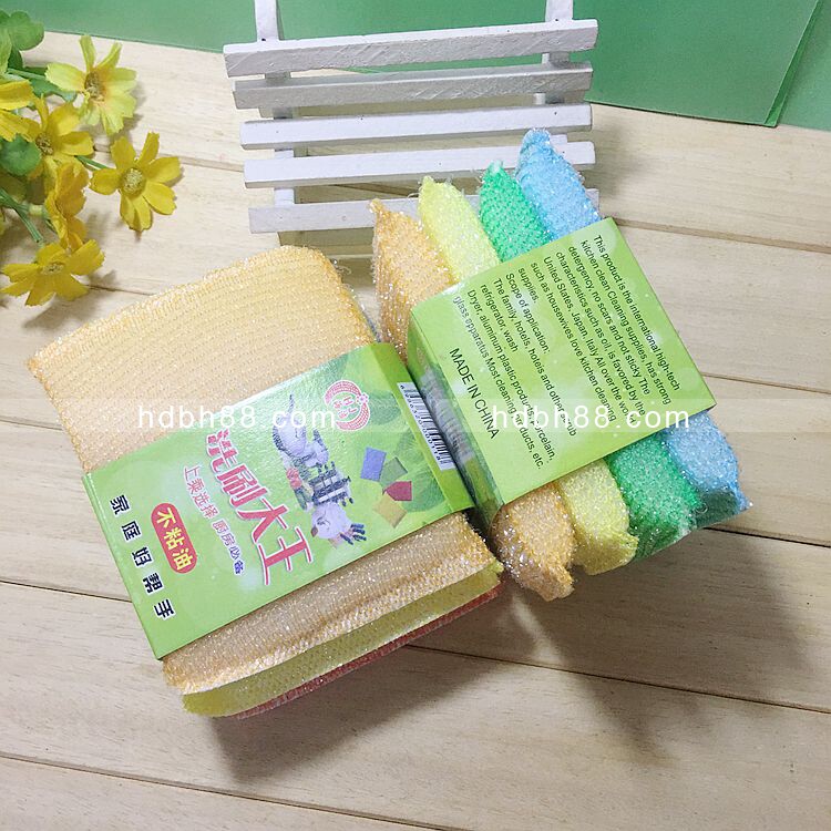 Preference 4 Loading Wash Large King Sponge Brush Dishwashing Cloth Decontamination Brushed Pan Kitchen Clean Cloth Kitchen Clean RMBone Shop
