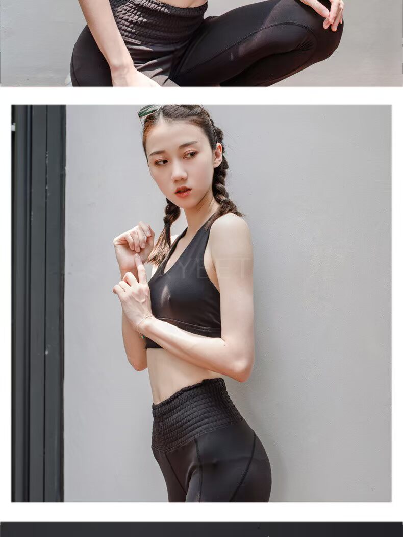 Hỗ trợ cao đồ lót thể thao nữ chống sốc chạy tập hợp rập khuôn tập thể dục vest chéo yoga áo ngực chuyên nghiệp - Đồ lót thể thao áo quần tập yoga