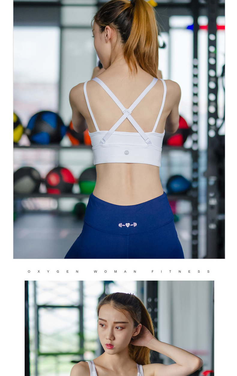 Sexy đình chỉ làm đẹp trở lại áo ngực thể thao mà không cần điều chỉnh vòng thép tập thể dục chạy bộ đồ lót yoga tập hợp áo ngực nữ - Đồ lót thể thao quần áo tập gym nữ