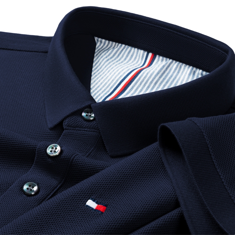 [Outlet Discount] Tommy 100% Pure Cotton Short-Sleeved T-Shirt Men's Summer Cotton Polo Shirt with Lapel Business Casual