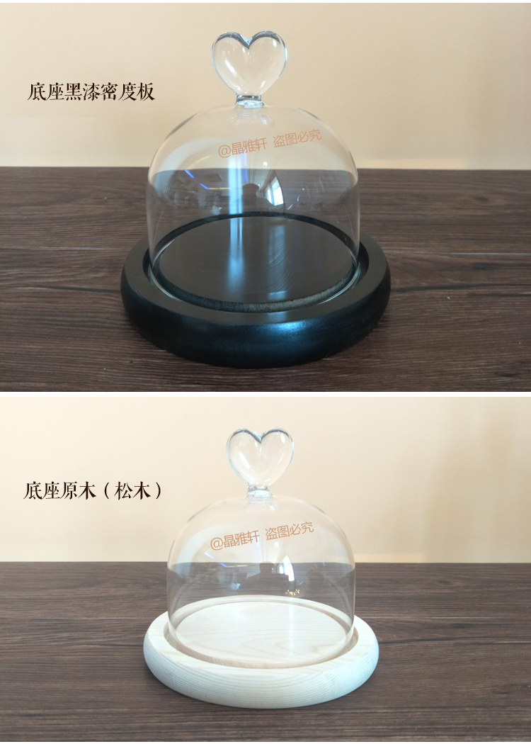 Bắc Âu tình yêu thủy tinh bìa đồ trang trí sáng tạo thủ công retro vĩnh cửu hoa trang trí nhà quà tặng shop bán đồ trang trí phòng ngủ