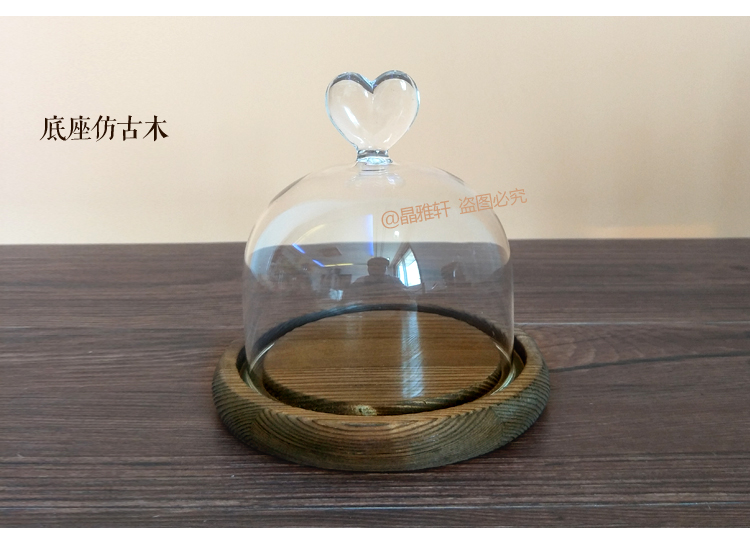 Bắc Âu tình yêu thủy tinh bìa đồ trang trí sáng tạo thủ công retro vĩnh cửu hoa trang trí nhà quà tặng shop bán đồ trang trí phòng ngủ