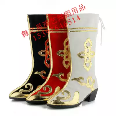 Tibetan dance shoes, dance boots, Qiang dance boots, Mongolian shoes, Xinjiang dance boots, ethnic minority long-barrel women's boots