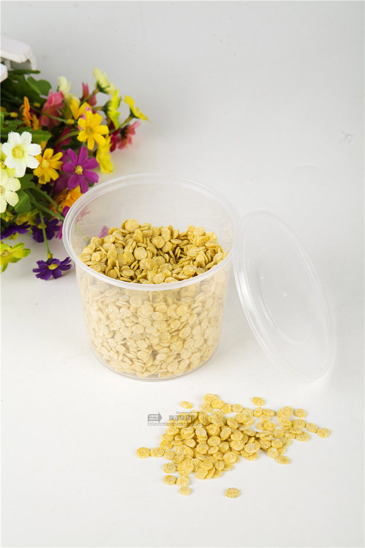 Одноразовые коробка для завтрака Мейян 15388 круглый Фаст -фуд коробки тюк ведро сохранение суп 700ml тюк 450 ящиков 