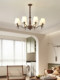 American Retro Living Room Chandelier, French Minimalist Master Bedroom, Dining Room, Study Lighting, Creative Model Room Lighting Fixtures