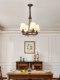 American Retro Living Room Chandelier, French Mid-Century Master Bedroom Room Dining Room Lamp, Creative Designer Country Style Lighting Fixtures
