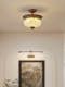 American Retro Ceiling Lamp, Entrance Door Lamp, Country Style Corridor, Aisle Balcony Lamp, Creative Pineapple Glass Lamp