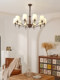 American Retro Living Room Chandelier, French Minimalist Master Bedroom, Dining Room, Study Lighting, Creative Model Room Lighting Fixtures