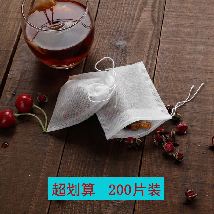 200 slices of 8 * 10cm tea bag boiled tea bag tea packing unwoven fabric Sauce Bag Tea Bag Disposable scum