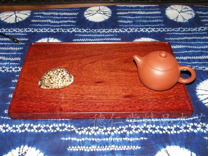 Red Wood Large Wenpan Tea Tray Myanmar Flowers Pear Big Fruit Purple Sandalwood Burst Full Water Wave Bubble Holes Nestle Containing Pan Tea Chamberries