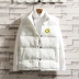 Mùa thu 2019 mới đôi guốc cotton nam cộng với phân bón XL mặt cười nhãn vest vest nam - Cực lớn áo thể thao nam Cực lớn